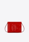 Dolce & Gabbana Dg Logo Patent Leather Crossbody Bag In Red