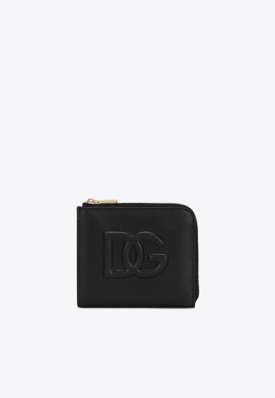 DOLCE & GABBANA DG LOGO ZIP CARDHOLDER