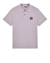Stone Island Polo 22002sc In Pique Cotton In Purple
