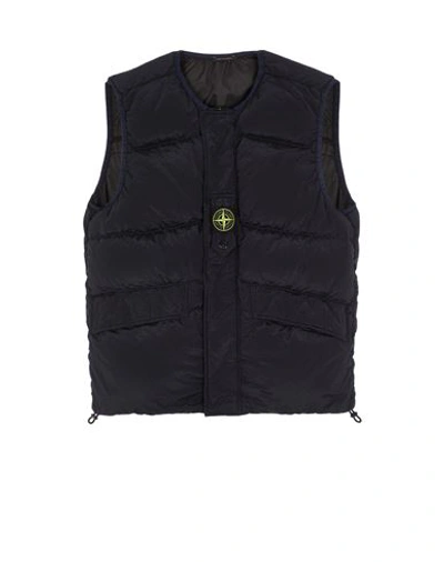 Stone Island Gilet Bleu Polyamide In Blue ModeSens