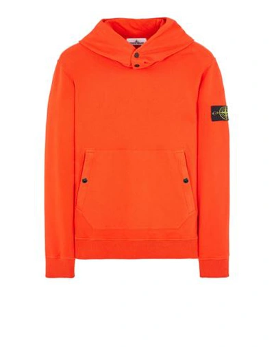 Stone Island Sweatshirt Orange Coton