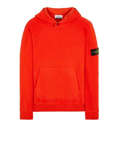 Stone Island Sweatshirt Orange Coton, Élasthanne