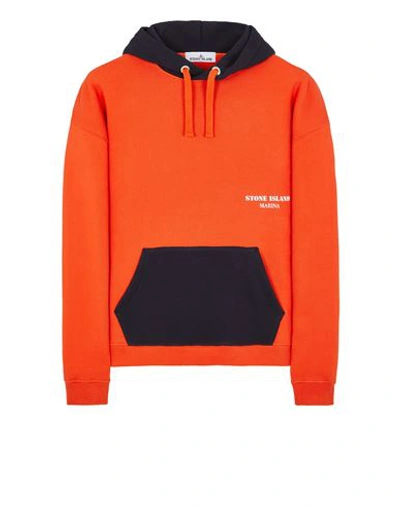 Stone Island Sweatshirt Orange Coton