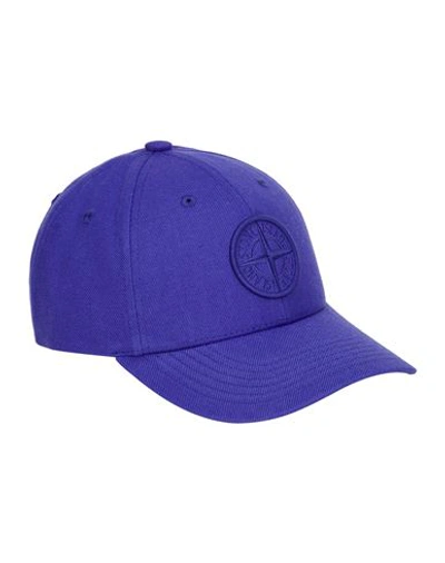 Stone Island Chapeau Bleu Acétate, Laine In Blue