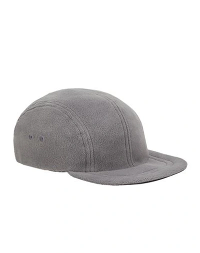 Stone Island Chapeau Gris Polyester In Gray