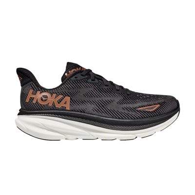 Pre-owned Hoka One One Wmns Clifton 9 Wide 'black Copper'