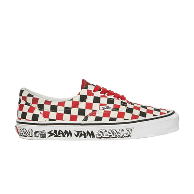 Pre-owned Vans Slam Jam Socialism X Og Era Lx 'red Black Checkerboard'