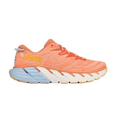 Pre-owned Hoka One One Wmns Gaviota 4 'shell Coral' In Orange