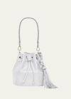 JUDITH LEIBER PIPER MEDIUM CRYSTAL BUCKET BAG