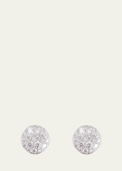 Pomellato 18kt Rose Gold Sabbia Diamond Stud Earrings In Pink