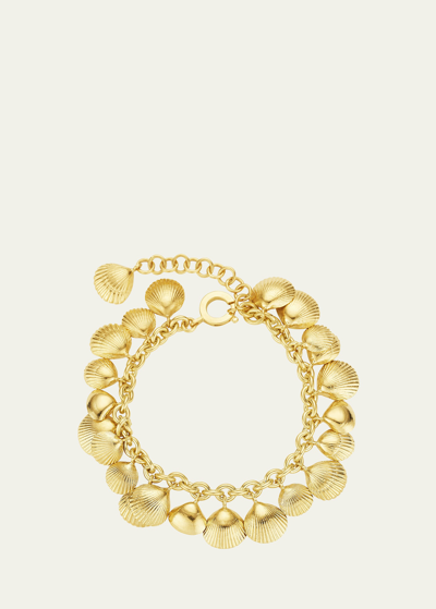 Cadar 18k Yellow Gold Shell Charm Bracelet
