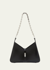 GIVENCHY SMALL CUTOUT ZIP SHOULDER BAG IN LEATHER
