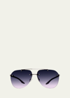 BARTON PERREIRA JEAN METAL & ZYL AVIATOR SUNGLASSES