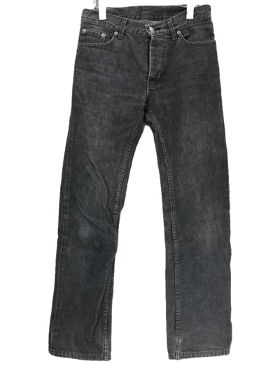 Pre-owned Helmut Lang 1999 Classic Cut Charcoal Denim Jeans In Charcoal Grey