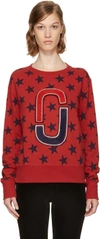 MARC JACOBS Red 90's Star Sweatshirt