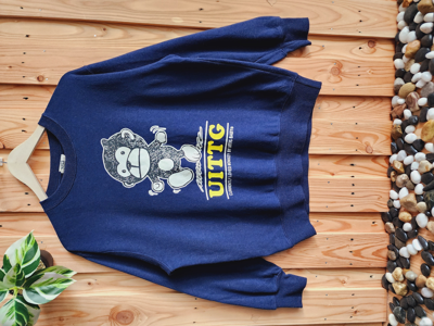Pre-owned Vintage Uittg Baby Sweatshirt Crewneck Baby Milo (c9) In Navy
