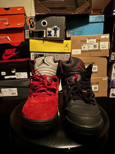 Pre-owned Jordan Brand Raging Bull Pack Shoes In Red
