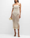 Cinq À Sept Kerry Midi Beach Dress In Ivory