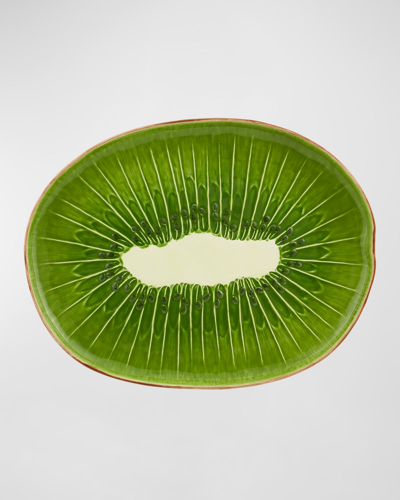 Bordallo Pinheiro Kiwi Serving Platter (31cm) In Green