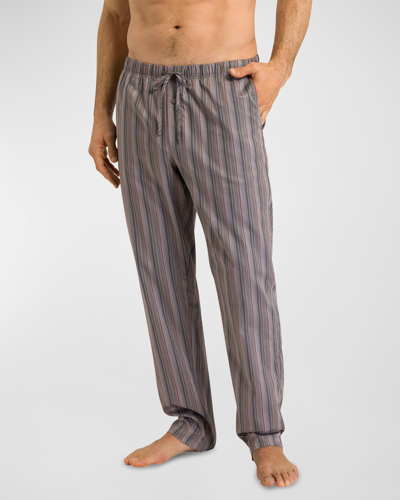 Hanro Men's Night Day Striped Lounge Pants In Fading Stripe