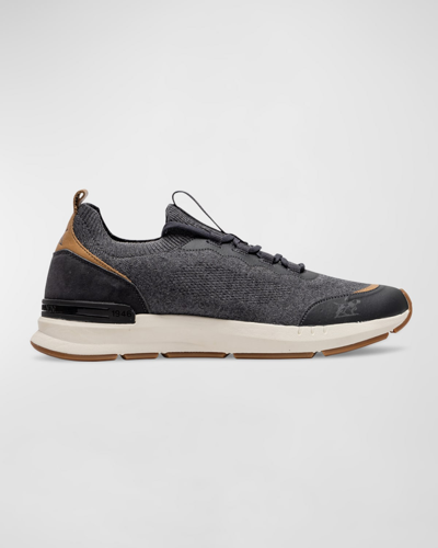 Rodd & Gunn Men's Gunn Flow Knit Runner Sneakers In Charcoal