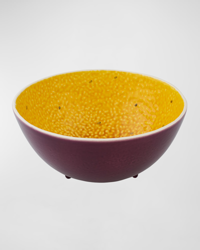Bordallo Pinheiro Passion Fruit Salad Bowl In Yellow