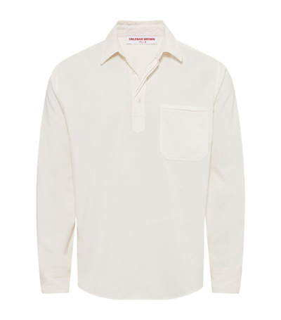 Orlebar Brown Corduroy Shanklin Shirt In White