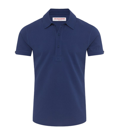 Orlebar Brown Tailored-fit Sebastian Ii Polo Shirt In Blue
