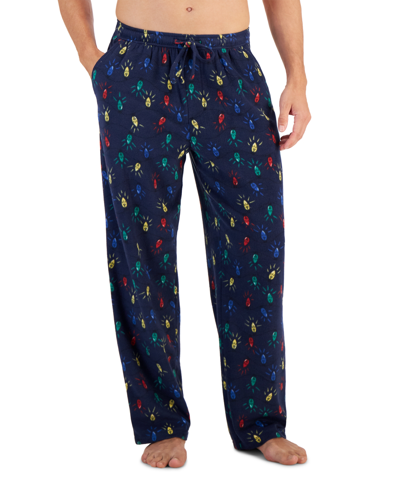 Club Room Men's Fleece Pajama Pants, Created For Macy's In Lush Meadow