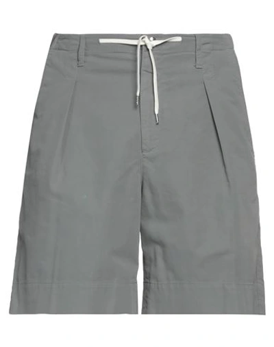Cellar Door Man Shorts & Bermuda Shorts Grey Size 36 Cotton, Elastane