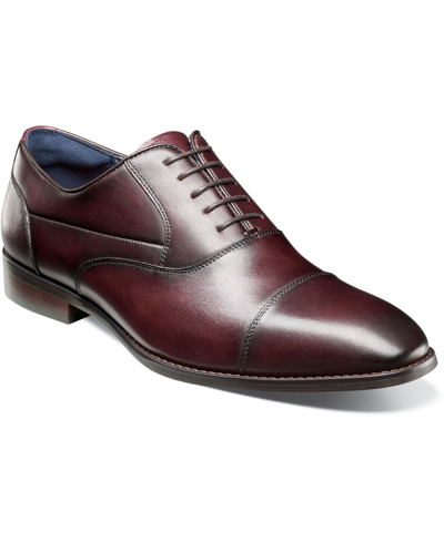 Stacy Adams Men's Kallum Cap-toe Oxford Dress Shoe In Burgundy