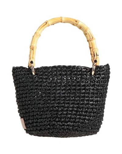 Chica Woman Handbag Black Size - Viscose, Bamboo