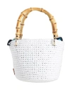 Chica Woman Handbag White Size - Viscose, Bamboo