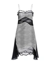 Victoria Beckham Woman Mini Dress Grey Size 4 Polyester, Polyamide In Grey