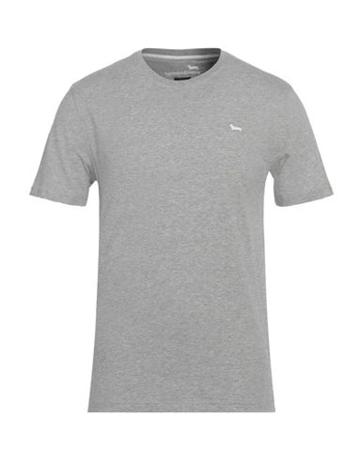 Harmont & Blaine Man T-shirt Light Grey Size L Cotton