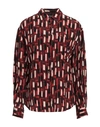 Aspesi Woman Shirt Burgundy Size 10 Silk In Red