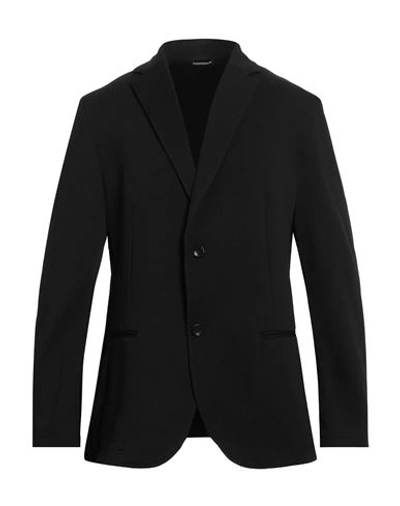 Daniele Alessandrini Homme Man Blazer Black Size 44 Viscose, Polyamide, Elastane