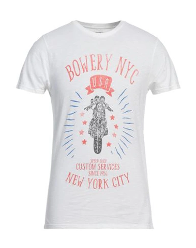 Bowery Man T-shirt White Size Xxl Cotton