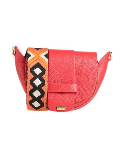 Tsd12 Woman Cross-body Bag Tomato Red Size - Soft Leather In Tomato Red