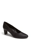 Vaneli Darrie Pumps Womens Black Stretch Knit Slip On Block Heel Jobb1958 In Black Leather