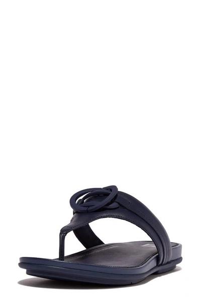 Fitflop Gracie Flip Flop Sandal In Midnight Navy