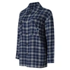 Concepts Sport Women's  Navy Dallas Cowboys Arctic Boyfriend Flannel Nightshirt In Navy