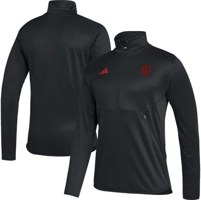 Adidas Originals Men's Adidas Black Indiana Hoosiers 2023 Sideline Aeroready Half-zip Top
