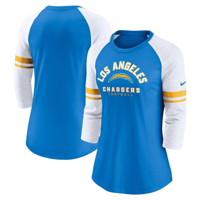 Nike Women's Fashion (nfl Los Angeles Chargers) 3/4-sleeve T-shirt In Blue