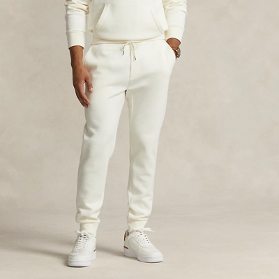 Ralph Lauren Logo Double-knit Jogger Pant In Clubhouse Cream