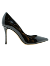 Sergio Rossi Woman Pumps Dark Brown Size 7 Leather In Black