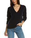 Vince V-neck Wool & Cashmere-blend Sweater In Blue