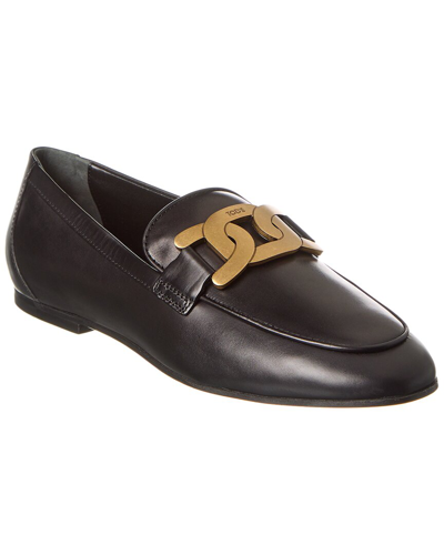 Tod's Kate Leather Loafer In Black