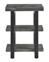 ALATERRE ALATERRE POMONA METAL AND WOOD 2-SHELF END TABLE