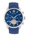 Heritor Automatic Arthur Semi-skeleton Leather-band Watch With Day & Date